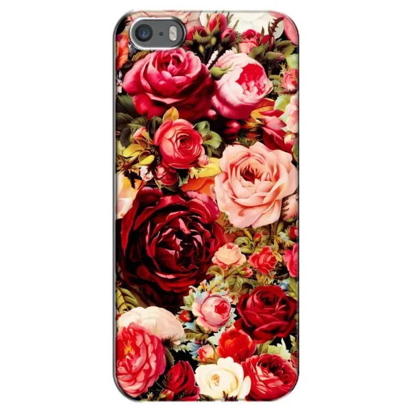 Чехол с рисунком «Букет цветов» для iPhone 5 / 5s / SE
