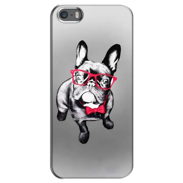 Чохол з малюнком «Бульдог в окулярах» для iPhone 5 / 5s / SE Чохол з малюнком «Бульдог в окулярах» для iPhone 5 / 5s / SE