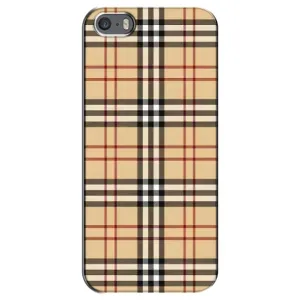 Чехол с рисунком «Burberry стиль» для iPhone 5 / 5s / SE