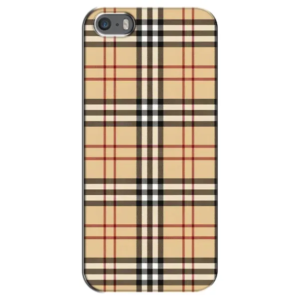 Чехол с рисунком «Burberry стиль» для iPhone 5 / 5s / SE