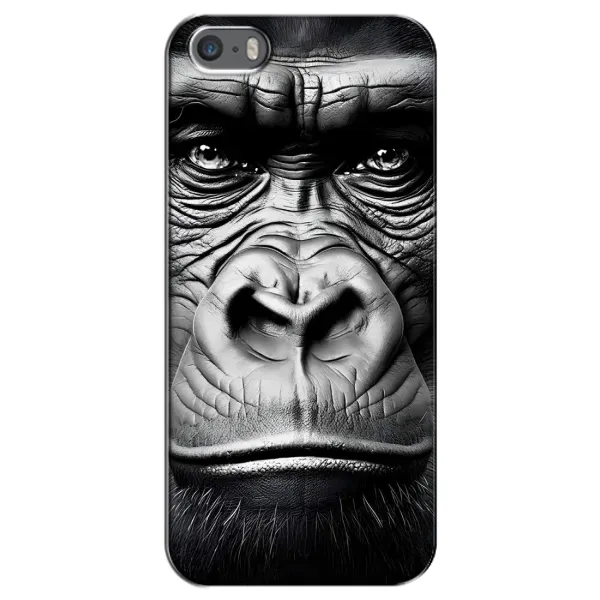 Чехол с рисунком «Черная обезьяна» для iPhone 5 / 5s / SE Чехол с рисунком «Черная обезьяна» для iPhone 5 / 5s / SE