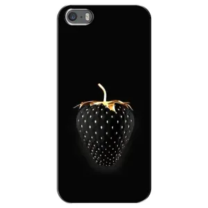 Чохол з зображенням смачної їжі для iPhone 5 / 5s / SE (Чорна полуниця)