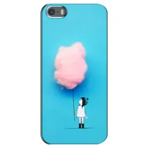 Дівчачий Чохол для iPhone 5 / 5s / SE (Дівчинка з хмаринкою)