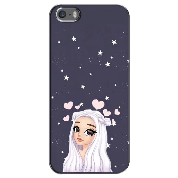 Чехол с рисунком «Девушка и сердечки» для iPhone 5 / 5s / SE Чехол с рисунком «Девушка и сердечки» для iPhone 5 / 5s / SE