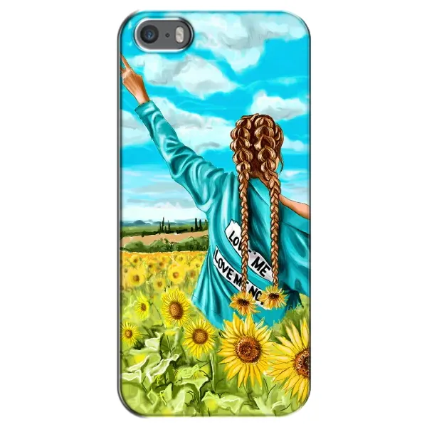 Чехол с рисунком «Девушка на поле» для iPhone 5 / 5s / SE Чехол с рисунком «Девушка на поле» для iPhone 5 / 5s / SE