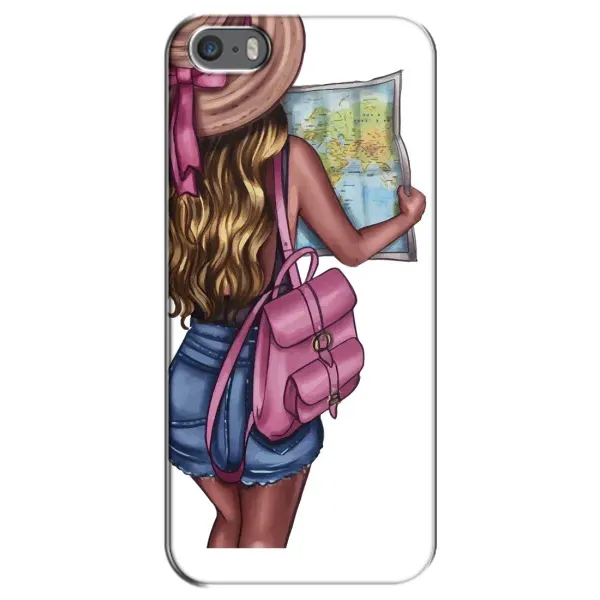 Чехол с рисунком «Девушка Путешественник» для iPhone 5 / 5s / SE Чехол с рисунком «Девушка Путешественник» для iPhone 5 / 5s / SE