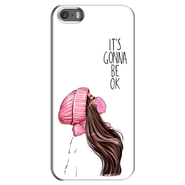 Чехол с рисунком «Девушка в маске» для iPhone 5 / 5s / SE Чехол с рисунком «Девушка в маске» для iPhone 5 / 5s / SE