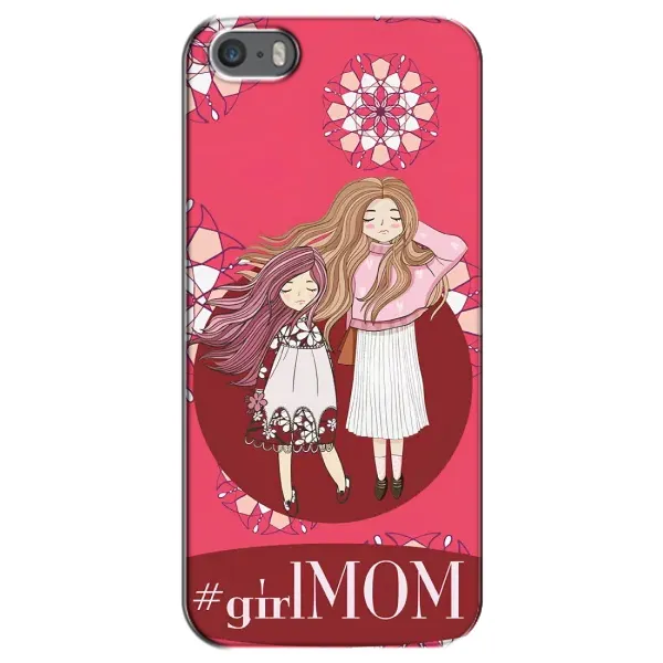 Чехол с рисунком «Дочь и мама» для iPhone 5 / 5s / SE Чехол с рисунком «Дочь и мама» для iPhone 5 / 5s / SE