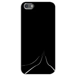 Чехол с картинками на черном фоне для iPhone 5 / 5s / SE (Дорога)