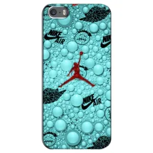 Силиконовый Чехол Nike Air Jordan на Айфон 5 / 5с / СЕ (Джордан Найк)