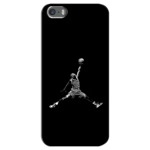 Силиконовый Чехол Nike Air Jordan на Айфон 5 / 5с / СЕ (Джордан)