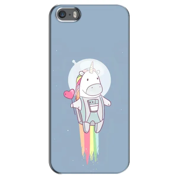 Чехол с рисунком «Единорог космонавт» для iPhone 5 / 5s / SE Чехол с рисунком «Единорог космонавт» для iPhone 5 / 5s / SE