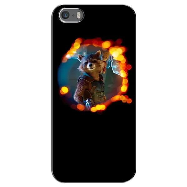 Чехол с рисунком «Енот Ракета» для iPhone 5 / 5s / SE