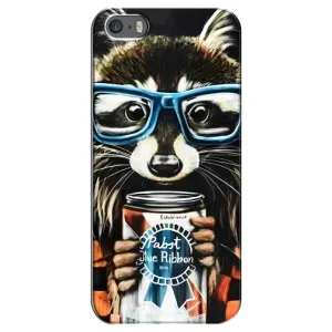 Силіконовий Чохол з Энотами на iPhone 5 / 5s / SE (Єнот в окулярах)