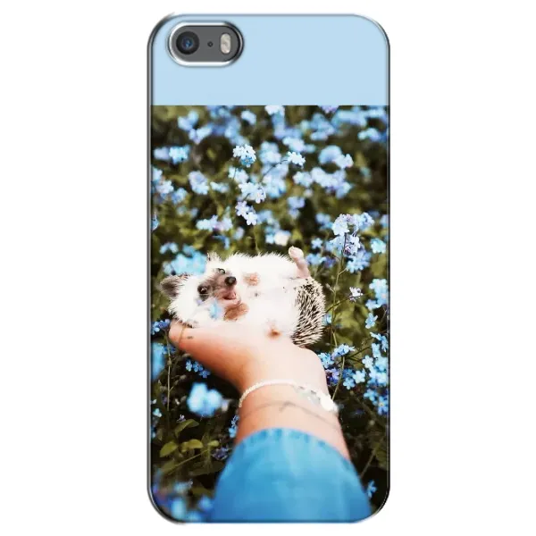Чехол с рисунком «Ежик на руках» для iPhone 5 / 5s / SE Чехол с рисунком «Ежик на руках» для iPhone 5 / 5s / SE