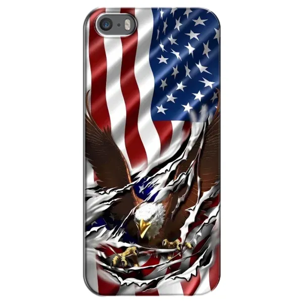 Чехол с рисунком «Флаг USA» для iPhone 5 / 5s / SE