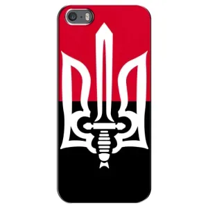 Чехлы УПА (Красно-Чёрный) на iPhone 5 / 5s / SE (Герб Украины)