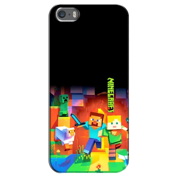 Чехол с рисунком «Герой Майнкрафт» для iPhone 5 / 5s / SE Чехол с рисунком «Герой Майнкрафт» для iPhone 5 / 5s / SE