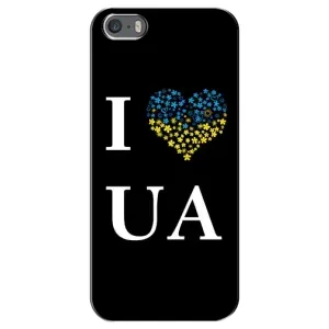 Силиконовый Чехол на iPhone 5 / 5s / SE (Я-Украина) (I Love UA)