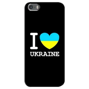 Чехол с Украинской символикой на Айфон 5 / 5с / СЕ (I Love Ukraine)