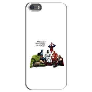 Чехол с рисунком «Иисус супергерой» для iPhone 5 / 5s / SE