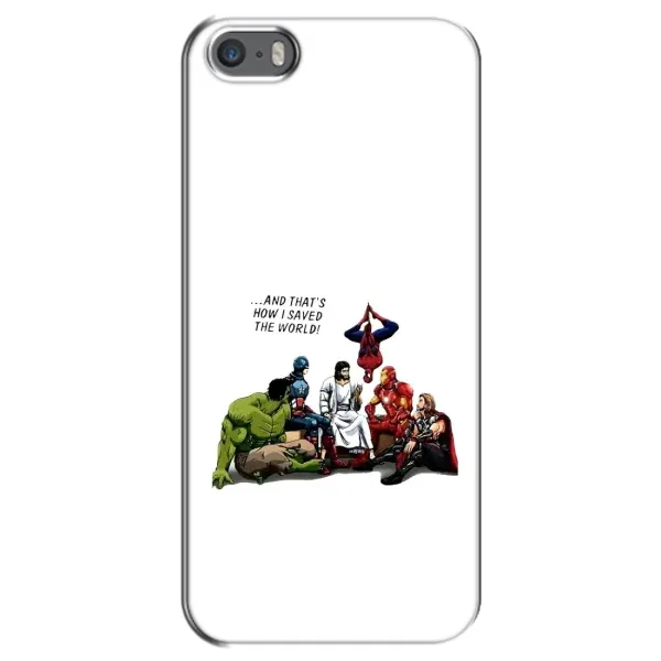 Чехол с рисунком «Иисус супергерой» для iPhone 5 / 5s / SE Чехол с рисунком «Иисус супергерой» для iPhone 5 / 5s / SE