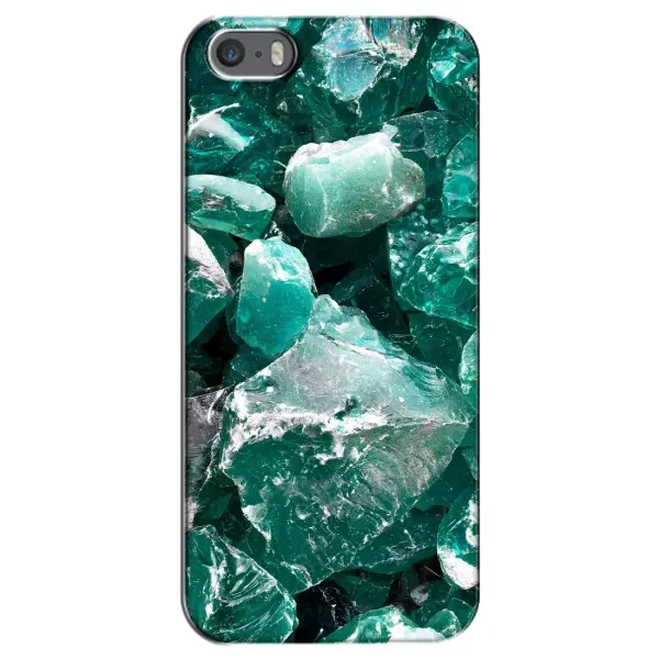 Чехол с рисунком «Изумруд» для iPhone 5 / 5s / SE