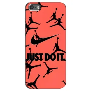 Силиконовый Чехол Nike Air Jordan на Айфон 5 / 5с / СЕ (Just Do It)