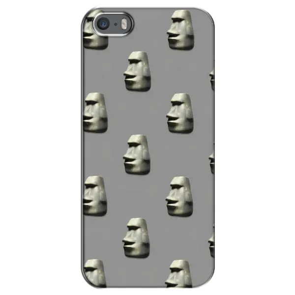 Чехол с рисунком «Каменное лицо» для iPhone 5 / 5s / SE Чехол с рисунком «Каменное лицо» для iPhone 5 / 5s / SE