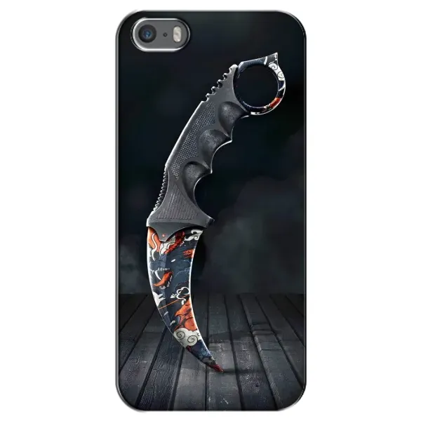 Чехол с рисунком «Кинжал КС ГО» для iPhone 5 / 5s / SE Чехол с рисунком «Кинжал КС ГО» для iPhone 5 / 5s / SE