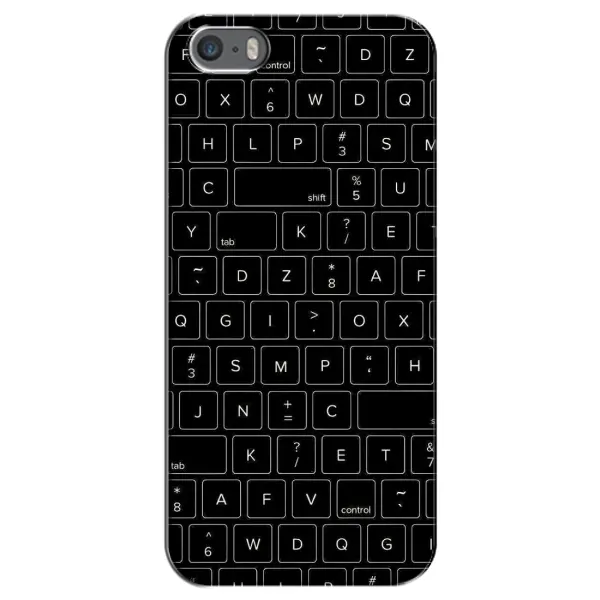 Чехол с рисунком «Клавиатура» для iPhone 5 / 5s / SE