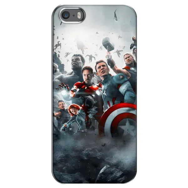 Чехол с рисунком «Команда марвел» для iPhone 5 / 5s / SE