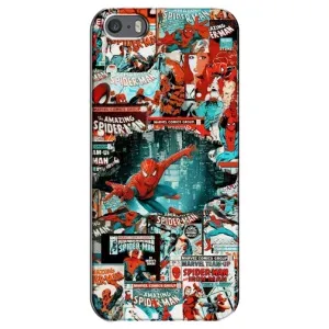 Чехол Супергерой Человека Паука на iPhone 5 / 5s / SE (Комиксы Человек Паук)