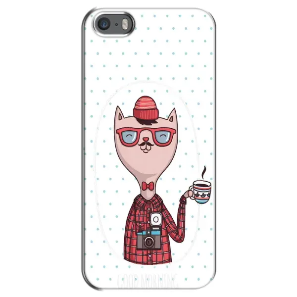 Чехол с рисунком «Кот аристократ» для iPhone 5 / 5s / SE Чехол с рисунком «Кот аристократ» для iPhone 5 / 5s / SE