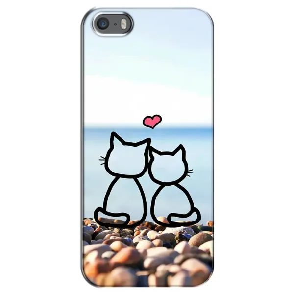 Чехол с рисунком «Котейки» для iPhone 5 / 5s / SE Чехол с рисунком «Котейки» для iPhone 5 / 5s / SE