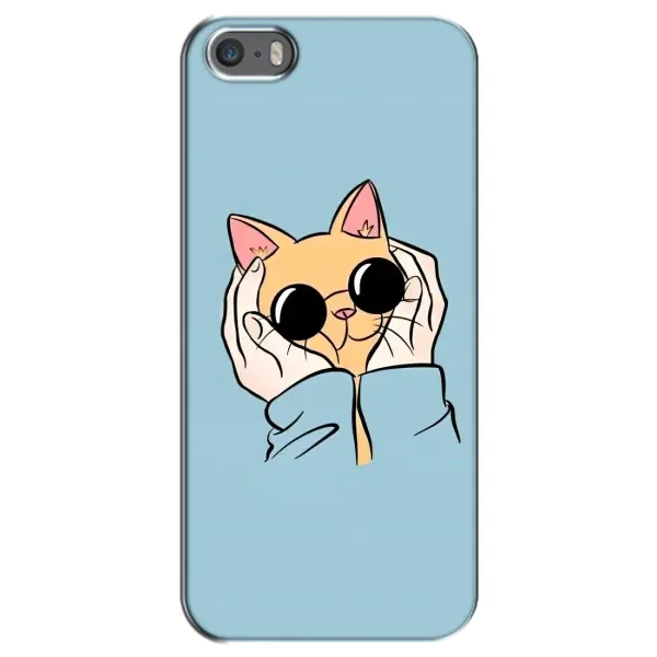Чохол з малюнком «КОТИК в окулярах» для iPhone 5 / 5s / SE