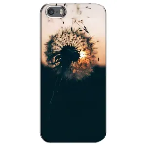 Силиконовый Чехол с одуванчиками на iPhone 5 / 5s / SE (Красивый одуванчик)