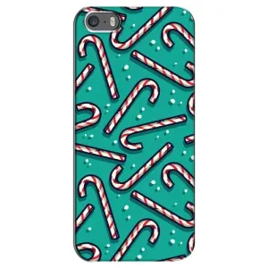 Силиконовый бампер на рождество для iPhone 5 / 5s / SE (Леденцы)