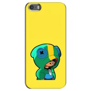 Чехол Бравл Старс для iPhone 5 / 5s / SE (Леон (LEON))