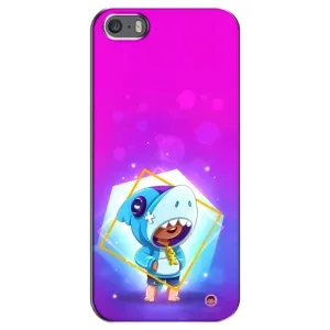 Чехол Бравл Старс для iPhone 5 / 5s / SE (Леон в костюме Акулы)