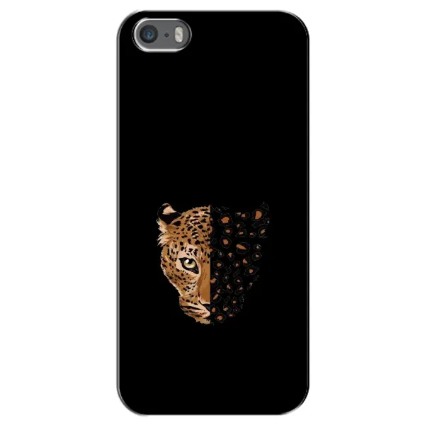 Чехол с рисунком «Леопард на черном» для iPhone 5 / 5s / SE Чехол с рисунком «Леопард на черном» для iPhone 5 / 5s / SE