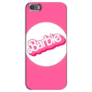 Силиконовый Чехол Барби Фильм на iPhone 5 / 5s / SE (Лого Барби)