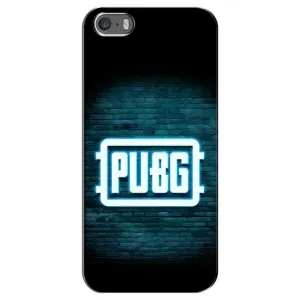 Чехол (TPU) с картинкой "Лого Пабг" на Айфон 5 / 5с / СЕ (Лого PUBG)