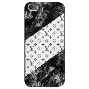 Чехол Стиль Louis Vuitton на iPhone 5 / 5s / SE (LV на белом)