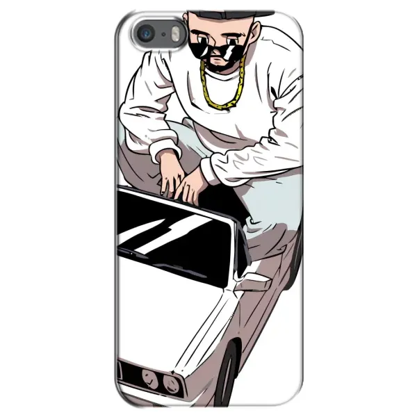 Чехол с рисунком «Любитель машин» для iPhone 5 / 5s / SE