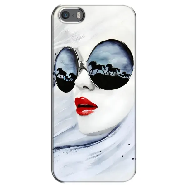 Чехол с рисунком «Любительница коней» для iPhone 5 / 5s / SE