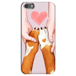 Чохол (ТПУ) Милі песики для iPhone 5 / 5s / SE (Любов до собак)