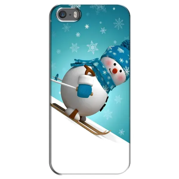 Чехол с рисунком «Лыжник» для iPhone 5 / 5s / SE