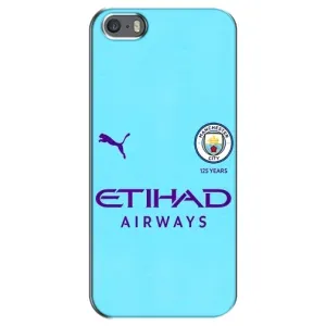 Силиконовые Чехлы принт Футбол на iPhone 5 / 5s / SE (Man City)