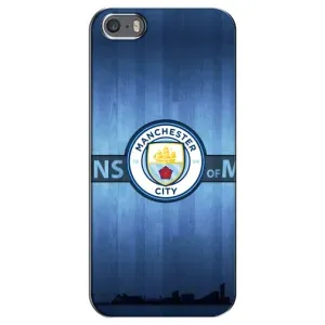 Силиконовые Чехлы принт Футбол на iPhone 5 / 5s / SE (ManCity)